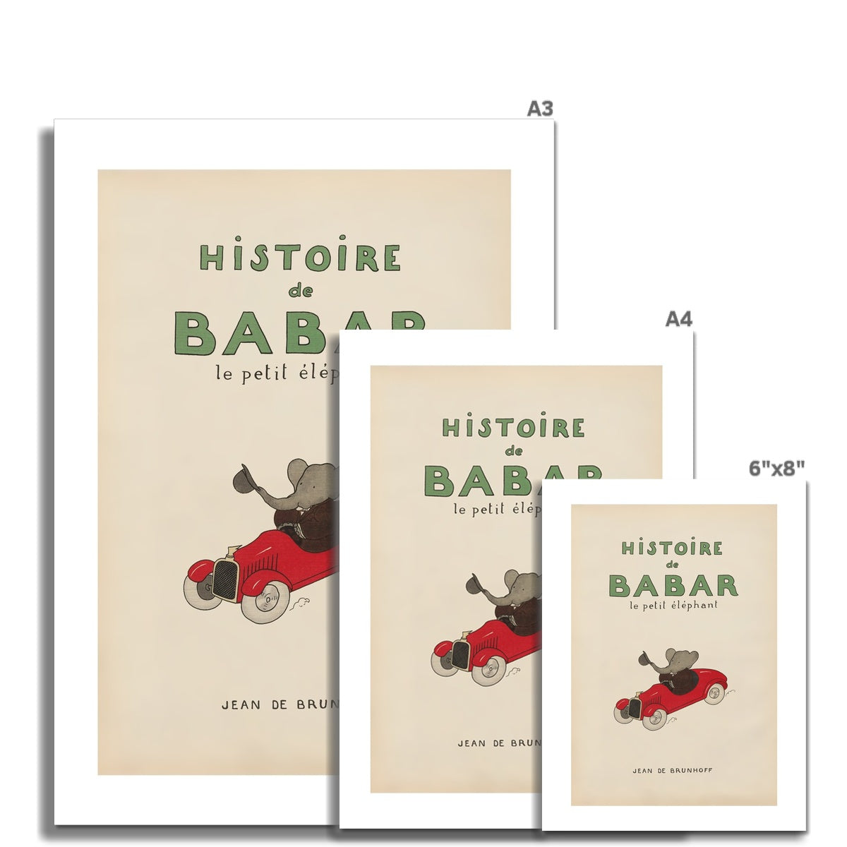 Babar Vintage Art 00101 | Ungerahmt