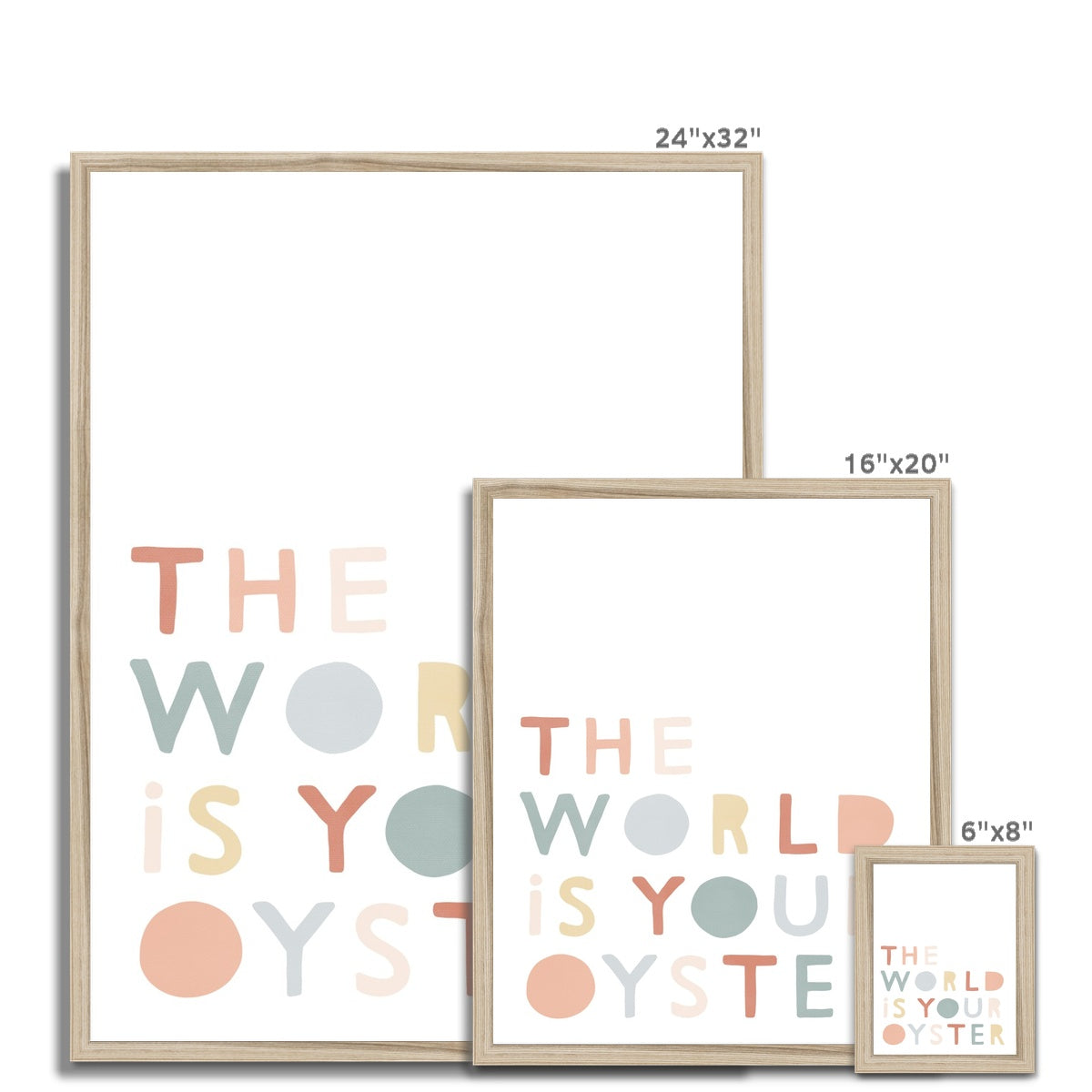 The World is Your Oyster - Subtle |  Framed Print