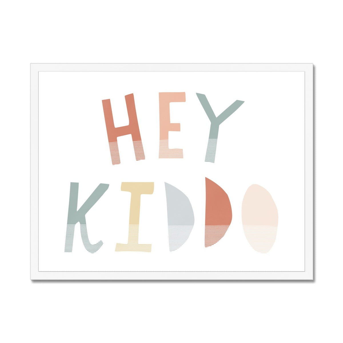 Hey Kiddo - Subtle (Landscape) |  Framed Print