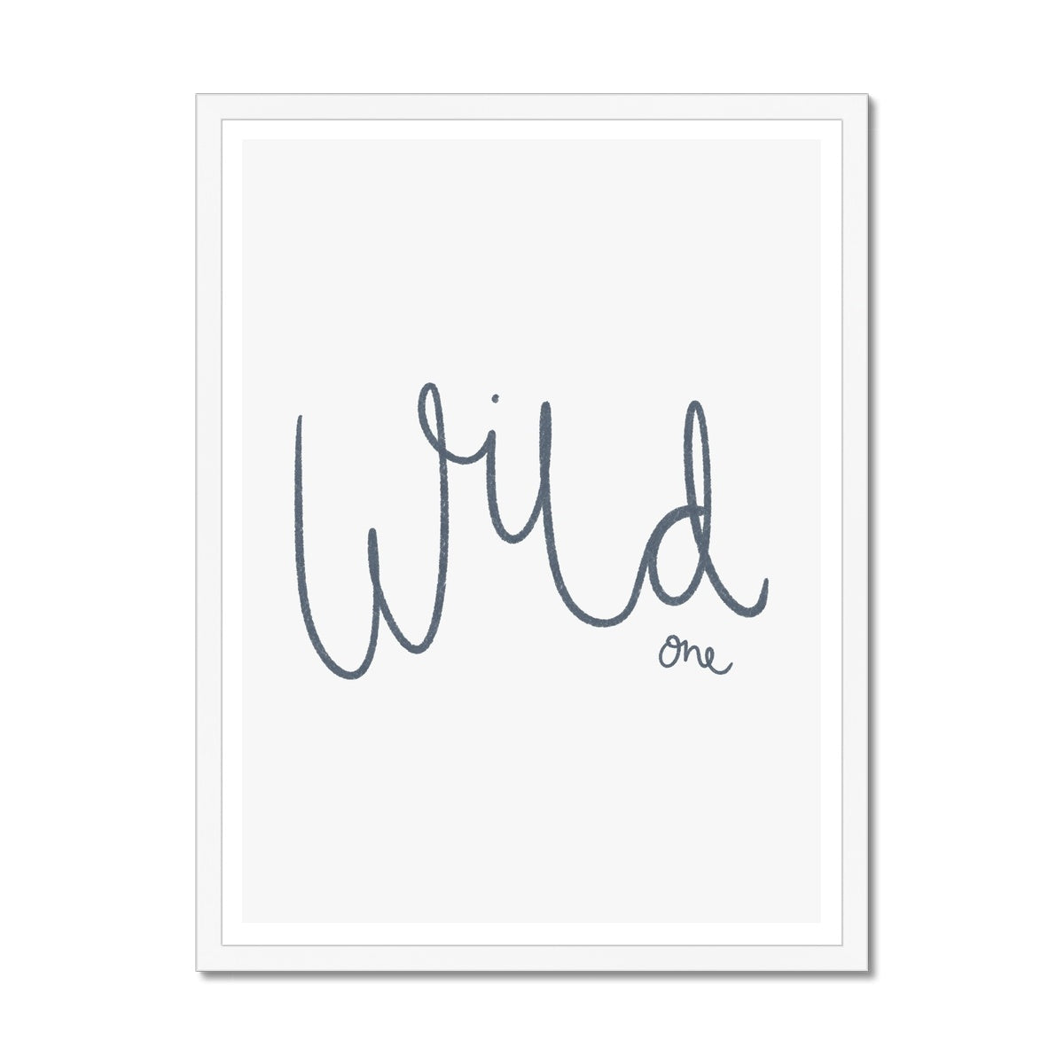 Wild One - Navy |  Framed Print