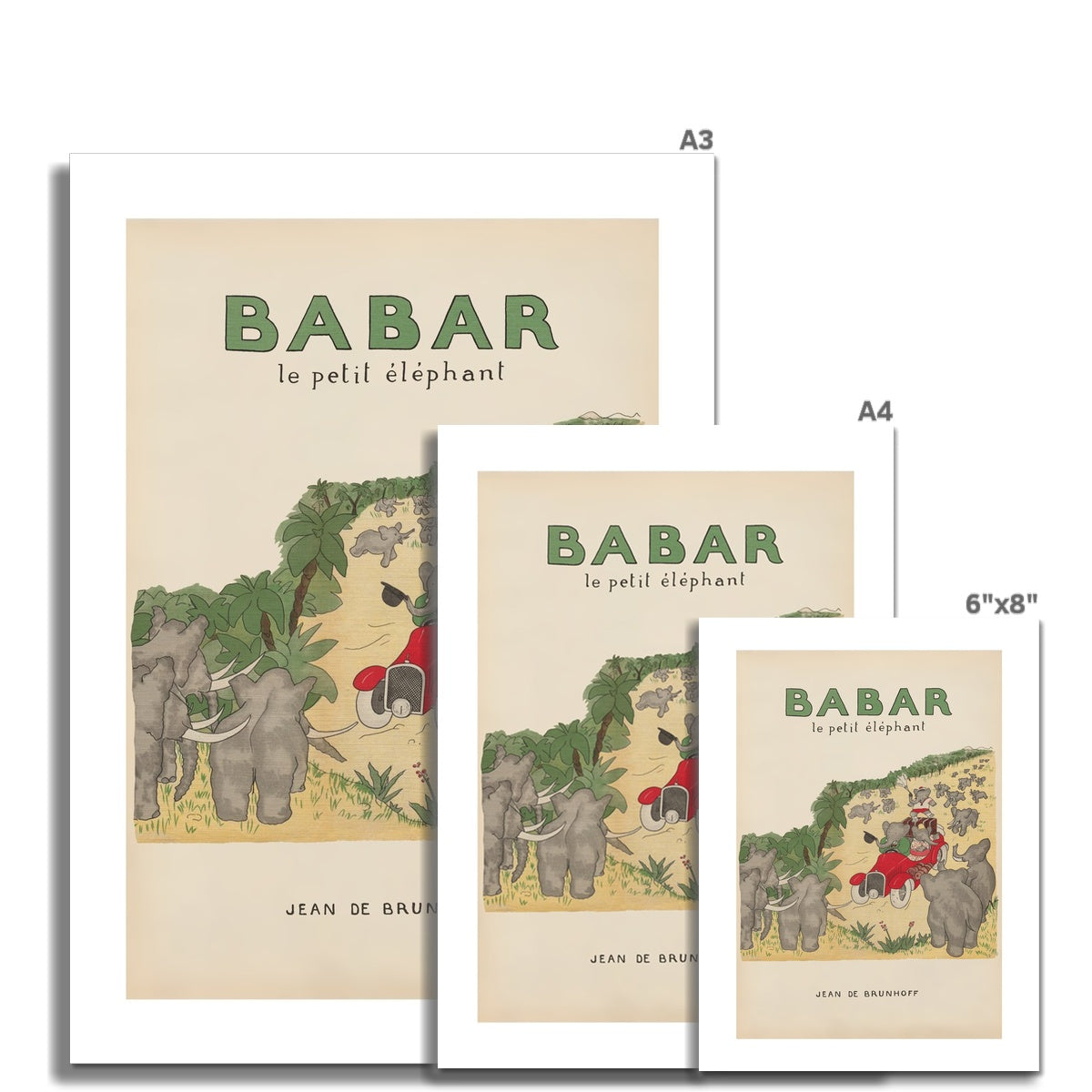 Babar Vintage Art 00109 |  Unframed