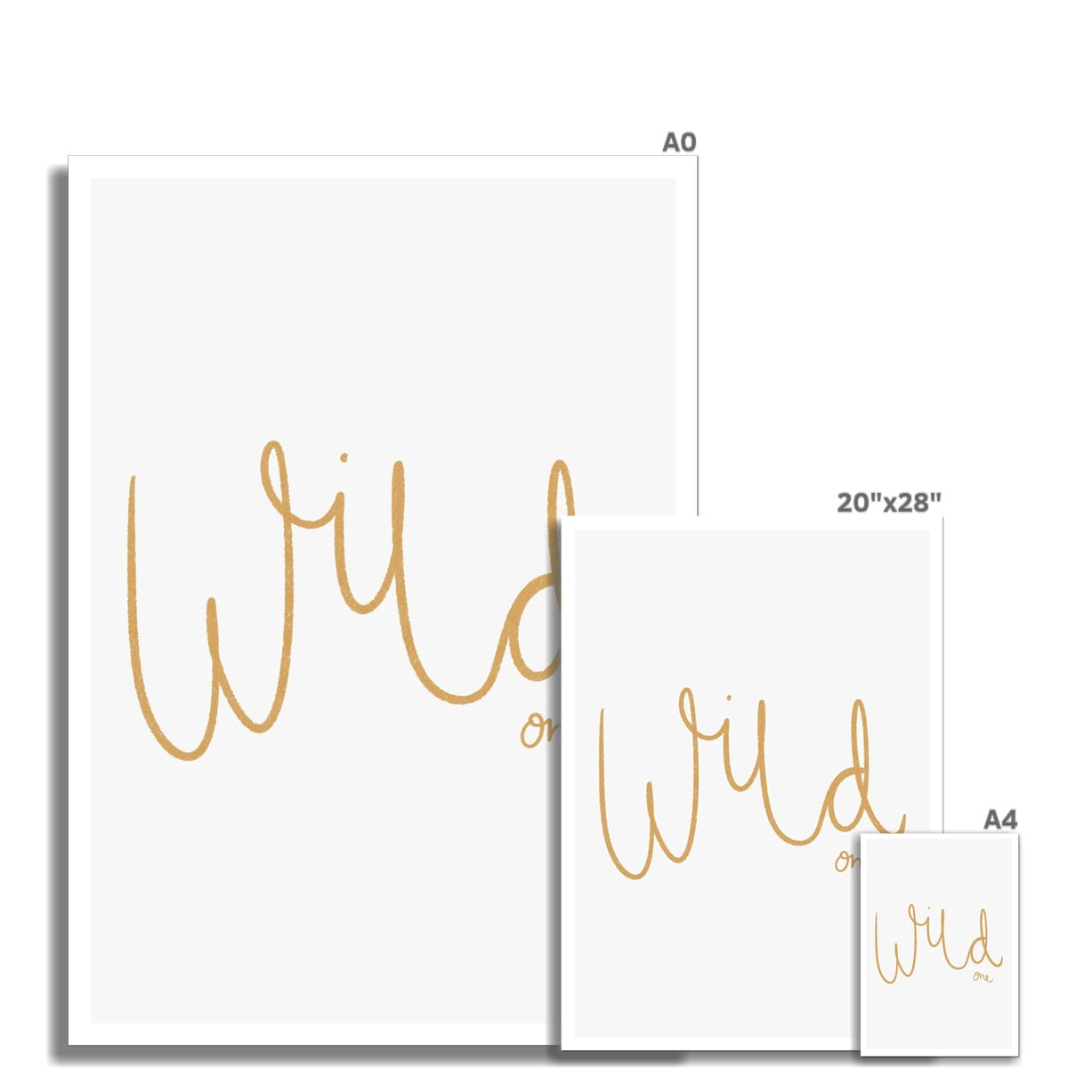 Wild One - Ochre |  Unframed