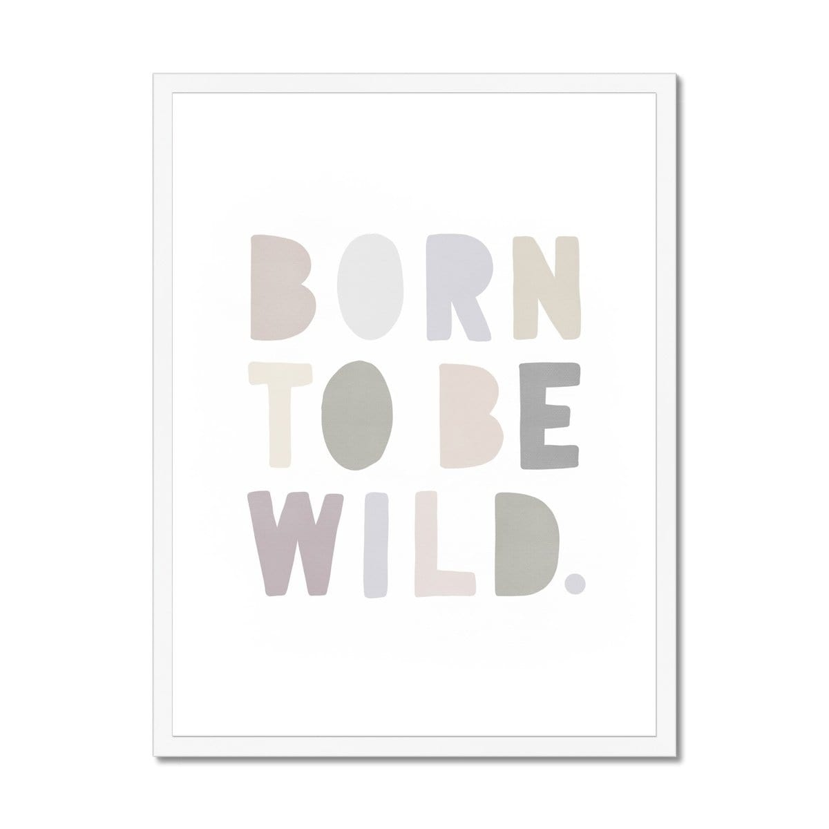 Born To Be Wild Print - Natural |  Framed Print