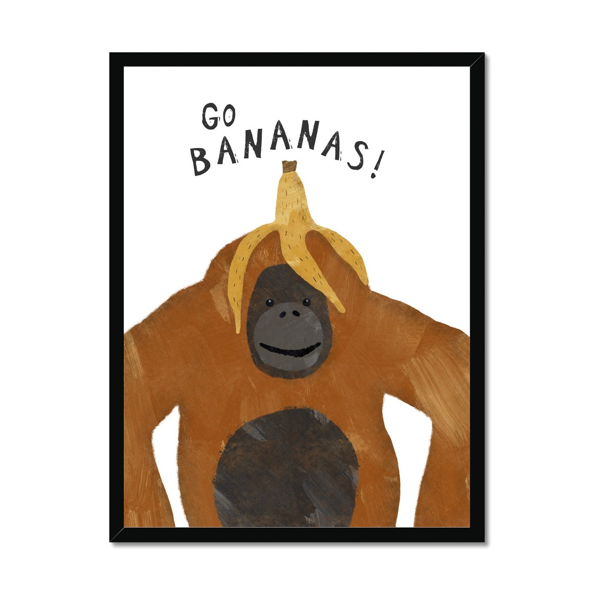 Go Bananas Orangutan Poster |  Framed Print