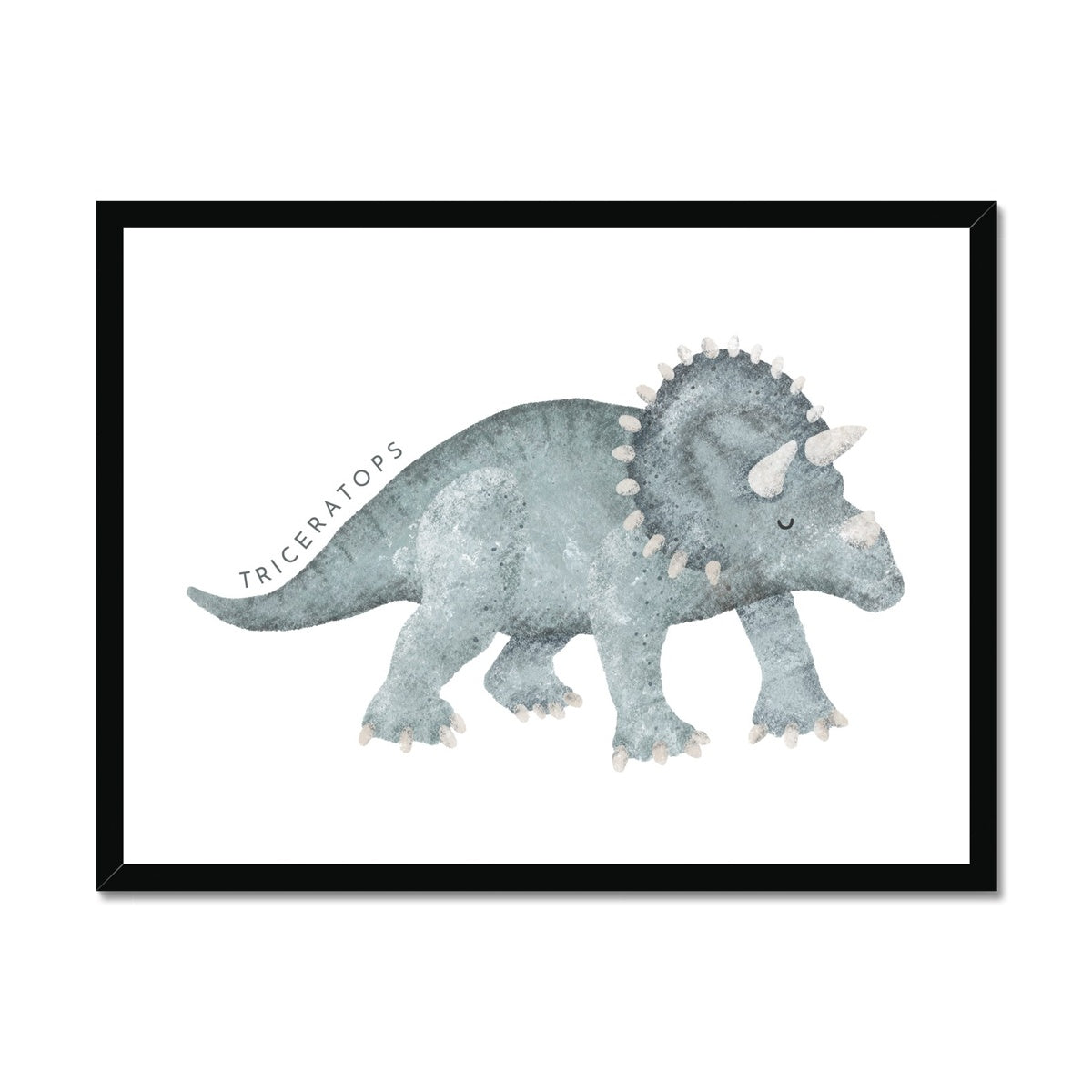 Dinosaur Art - Triceratops |  Framed Print