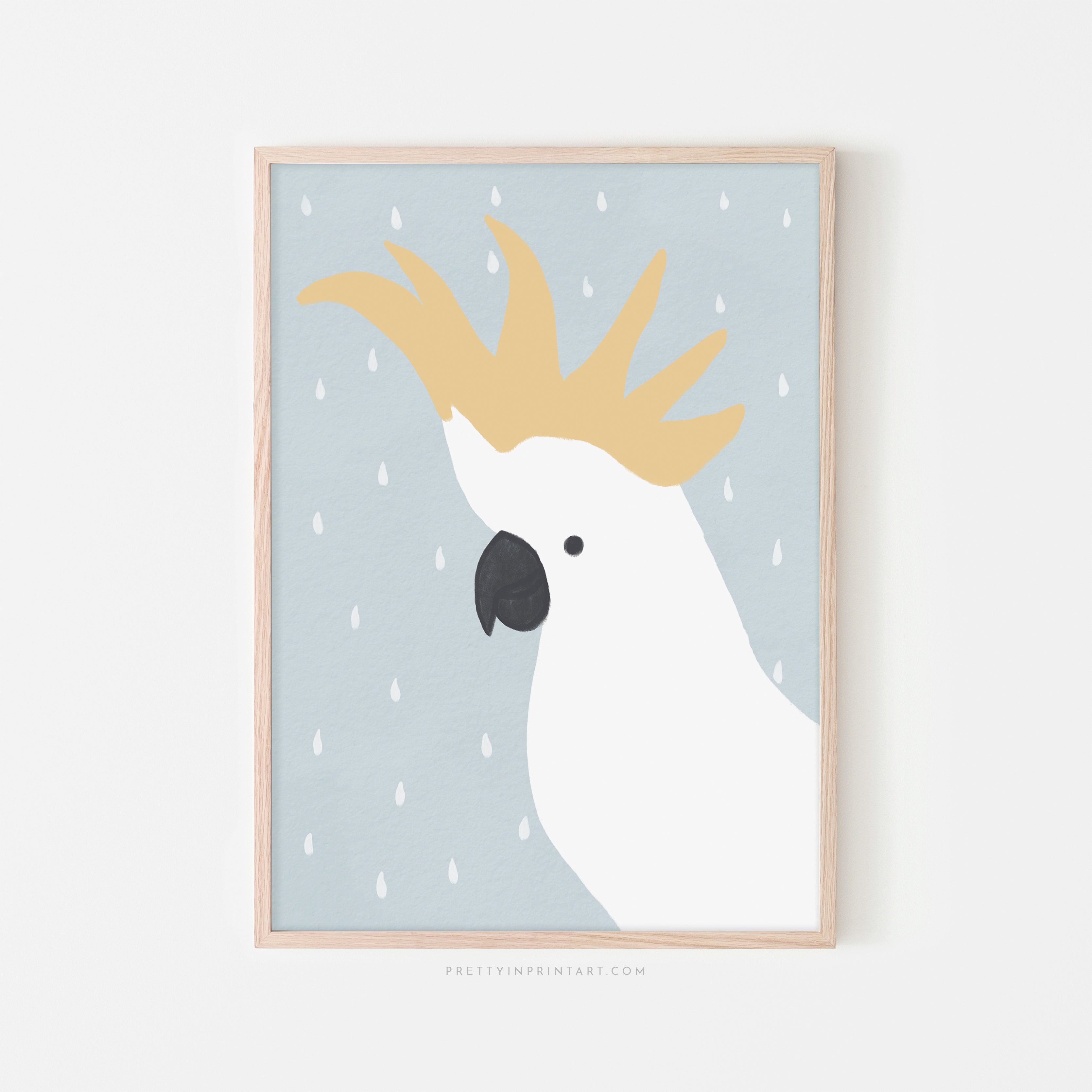 Cockatoo - Blue |  Framed Print