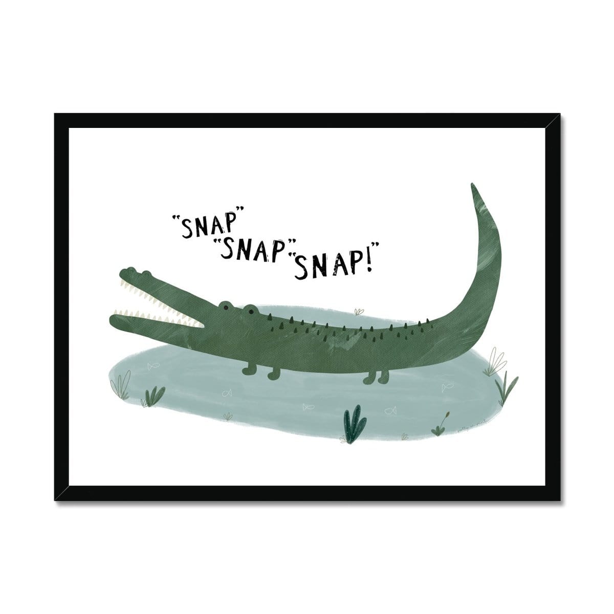 Crocodile - Snap, Snap, Snap! |  Framed Print