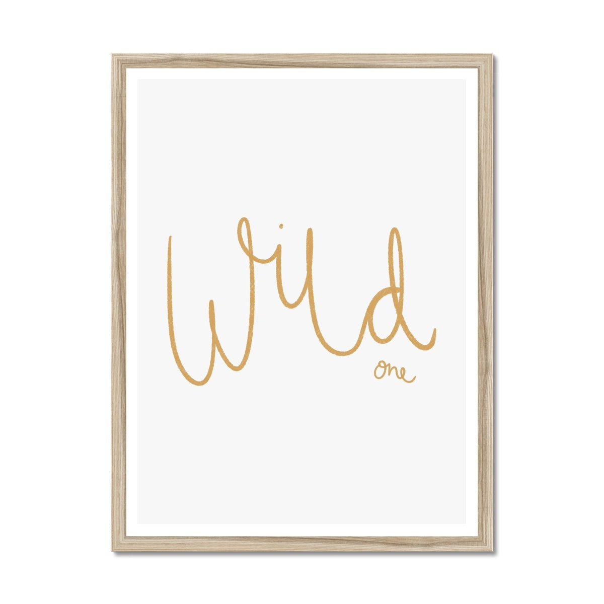 Wild One - Ochre |  Framed Print