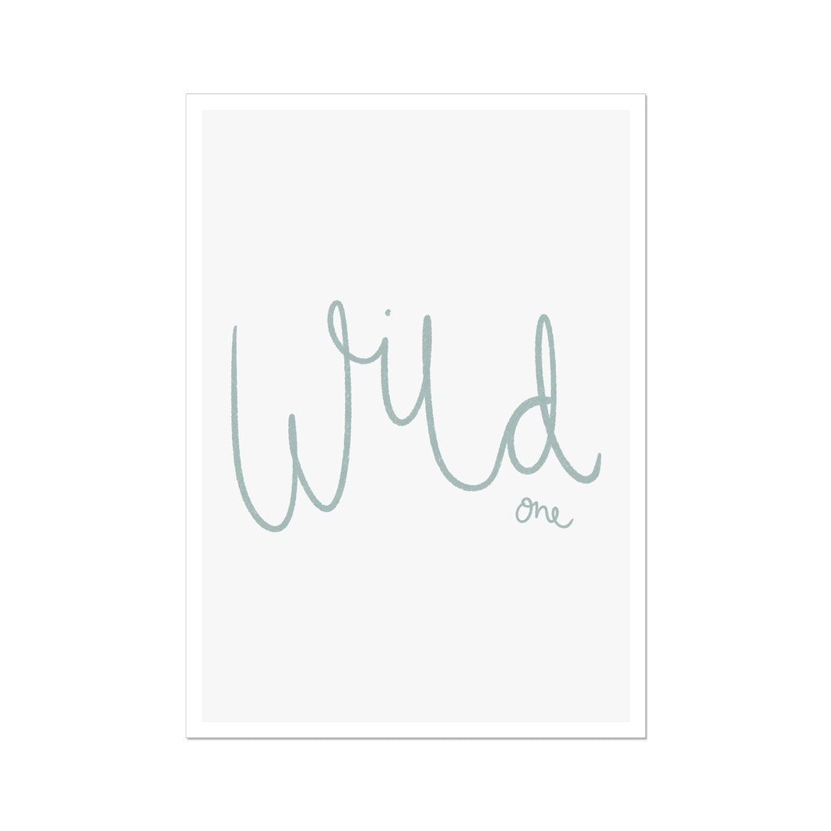 Wild One - Light Blue |  Unframed