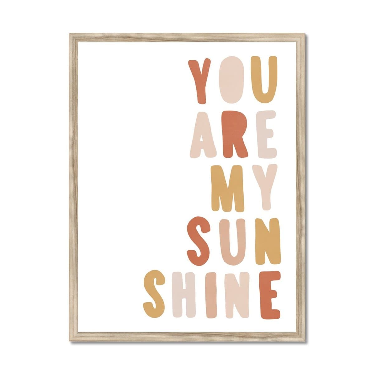 You Are My Sunshine - Sunset |  Framed Print