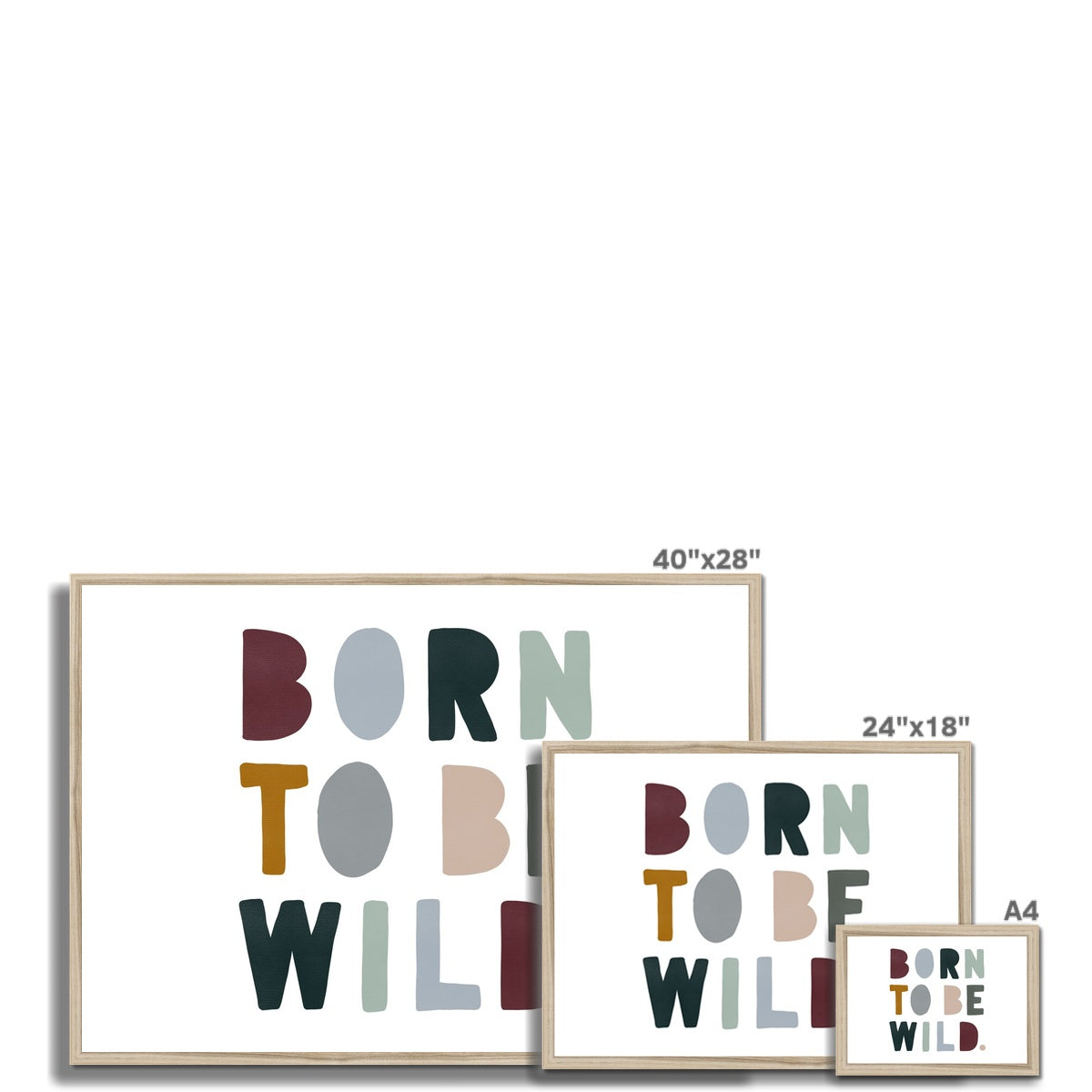 Born to be Wild Print - Woodland Landscape |  Framed Print