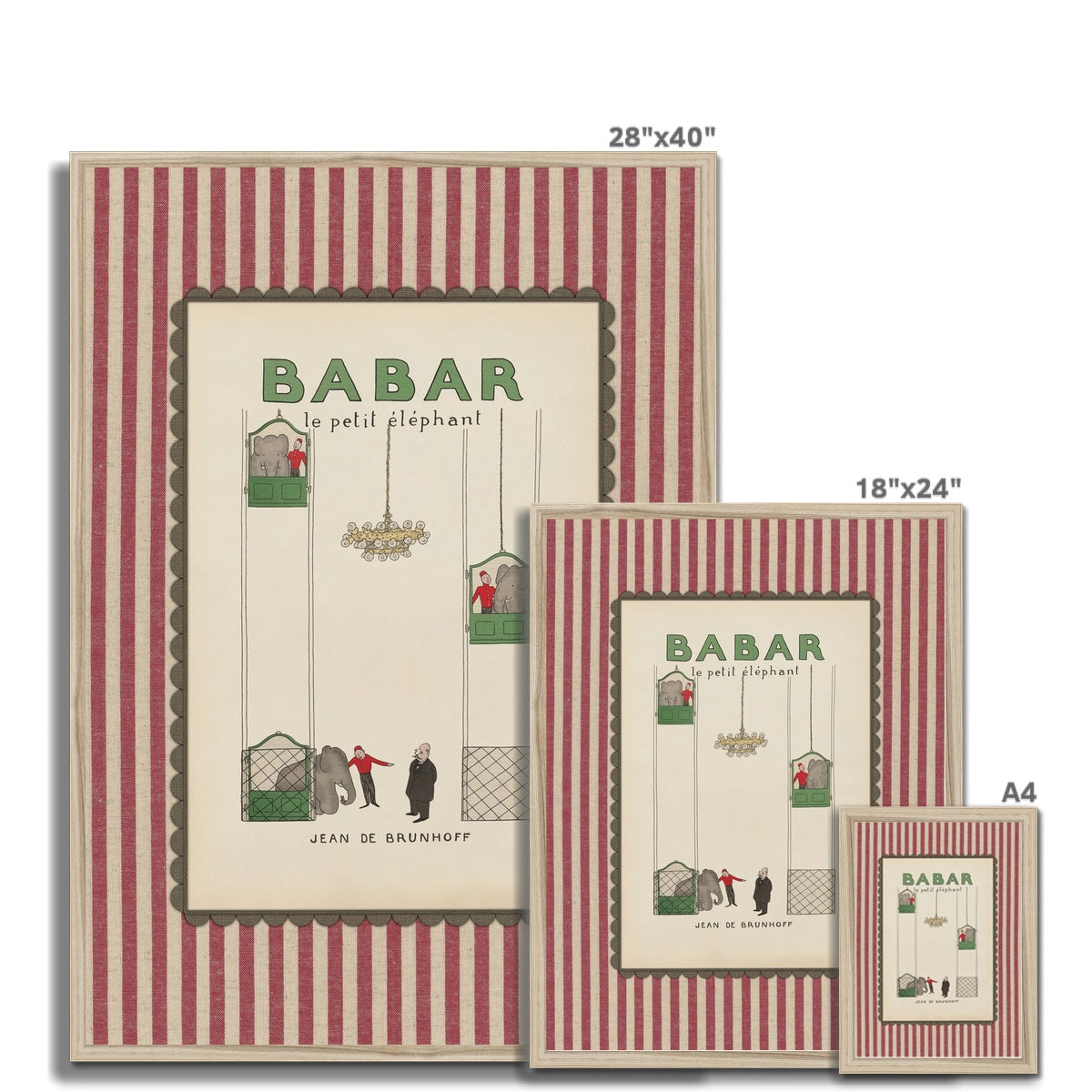 Babar Nursery Art 011 |  Framed Print