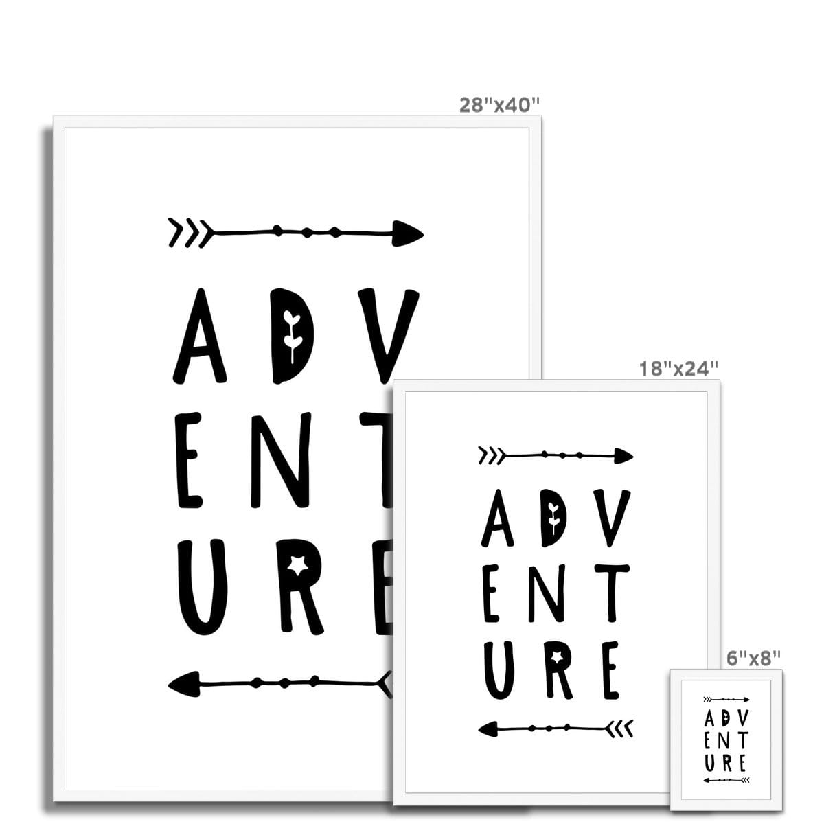 Adventure Quote |  Framed Print