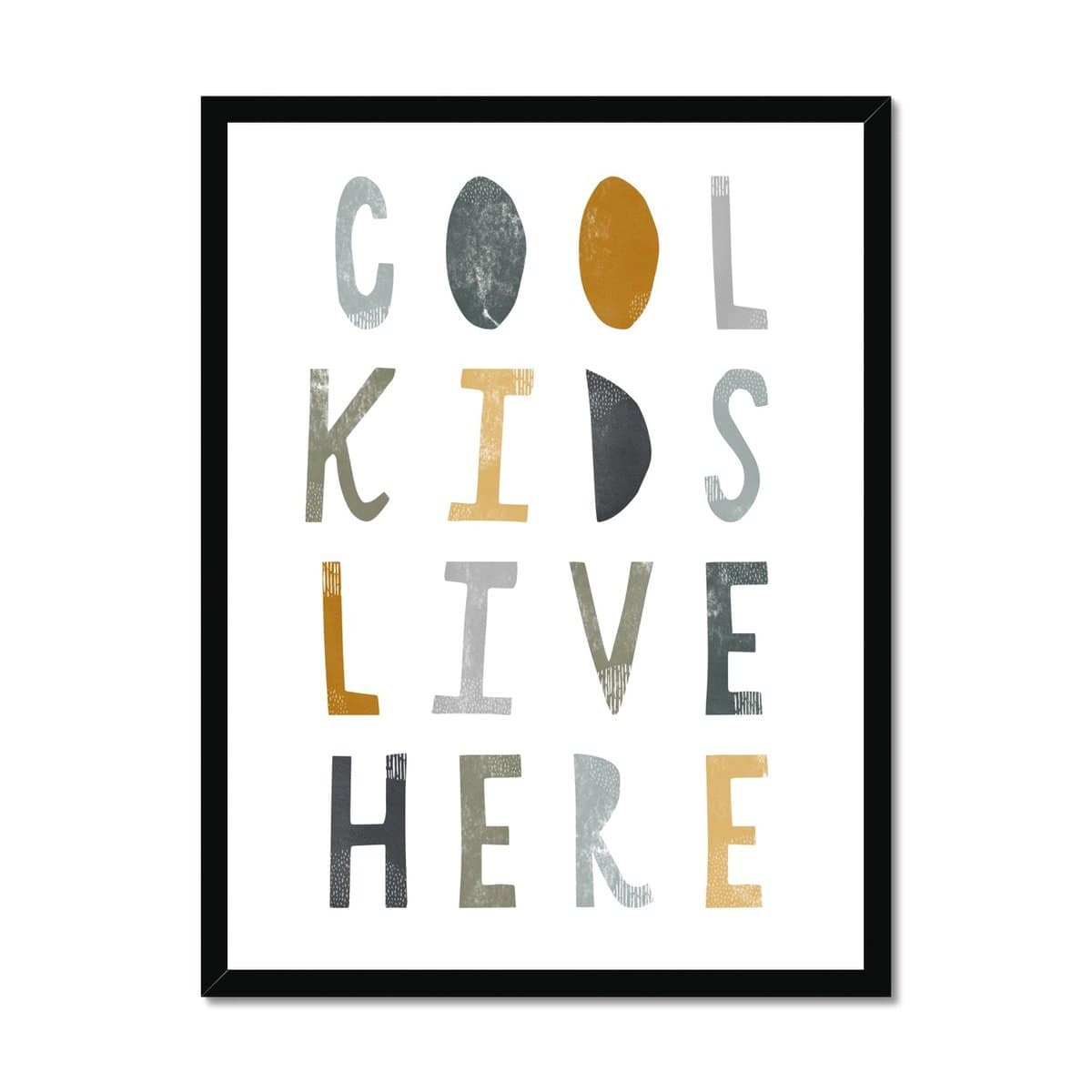 Cool Kids Live Here - Jungle |  Framed Print