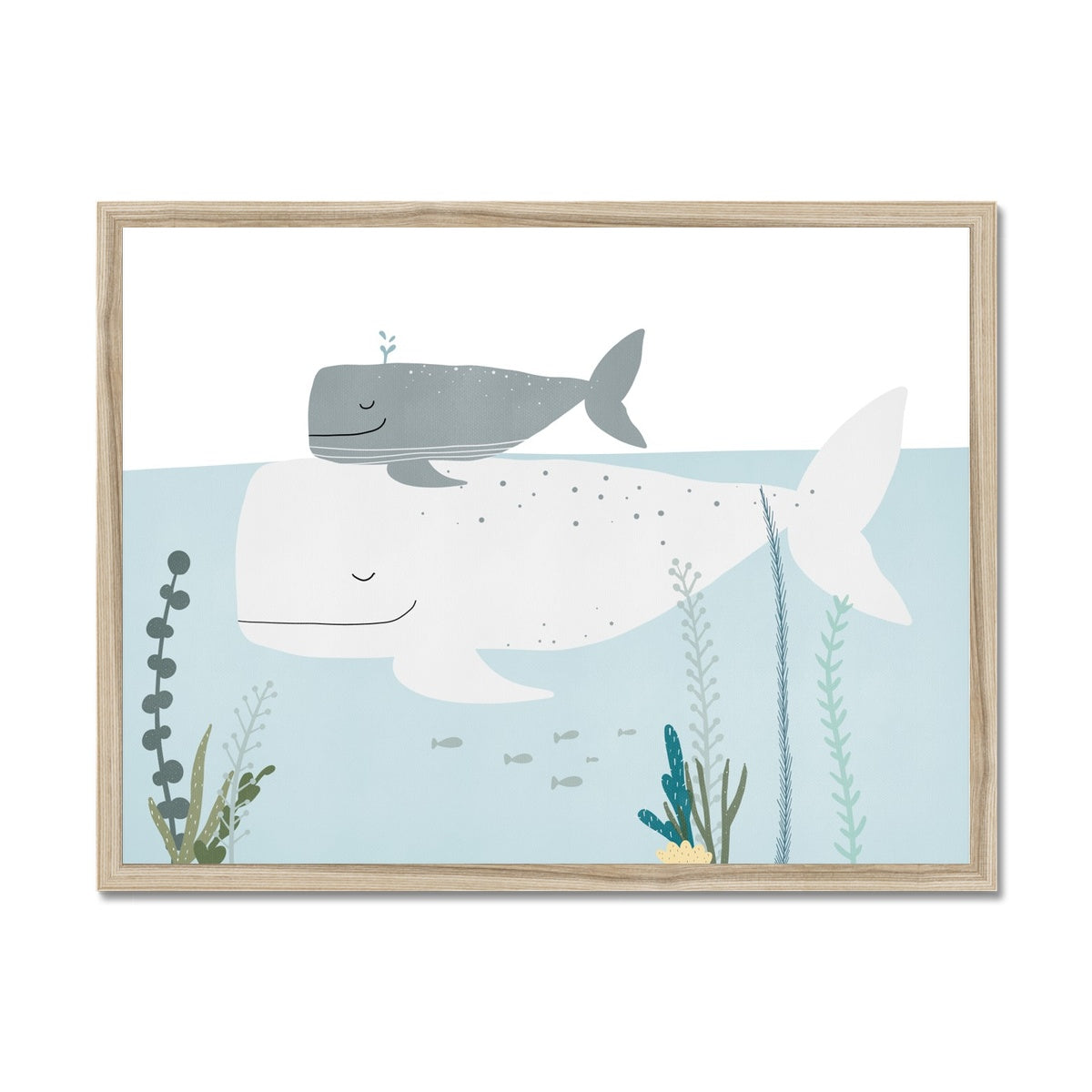 Big Whale, Little Whale |  Framed Print