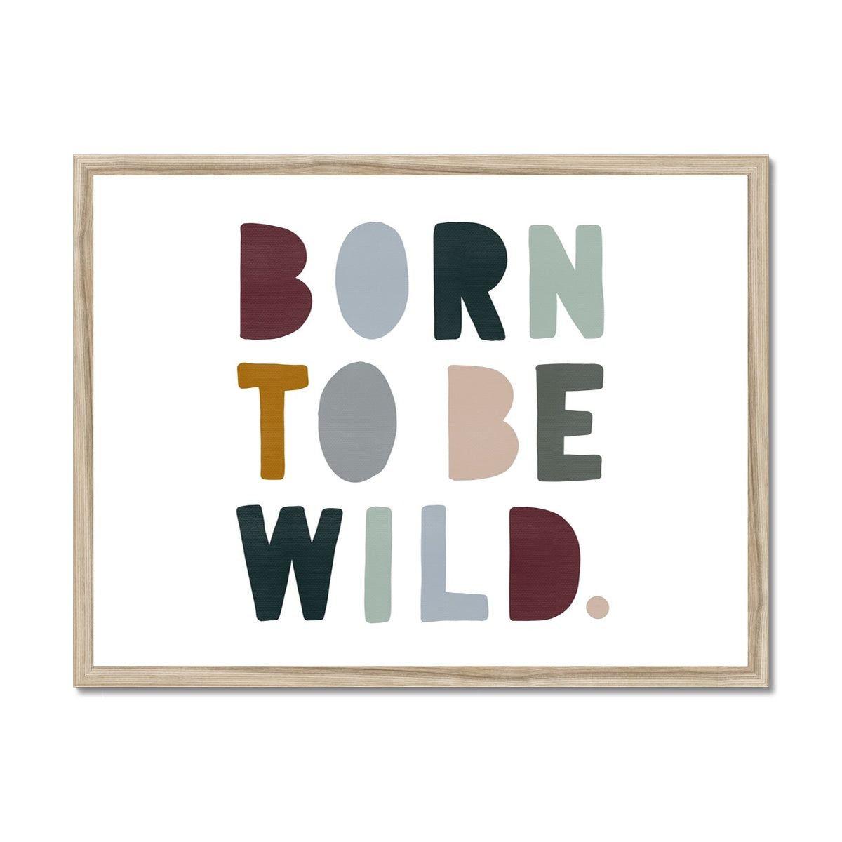 Born to be Wild Print - Woodland Landscape |  Framed Print