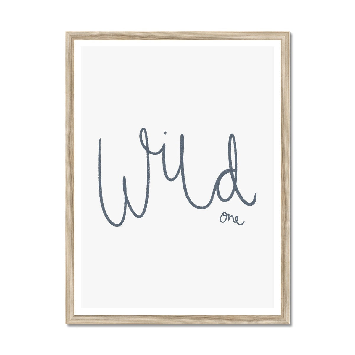 Wild One - Navy |  Framed Print