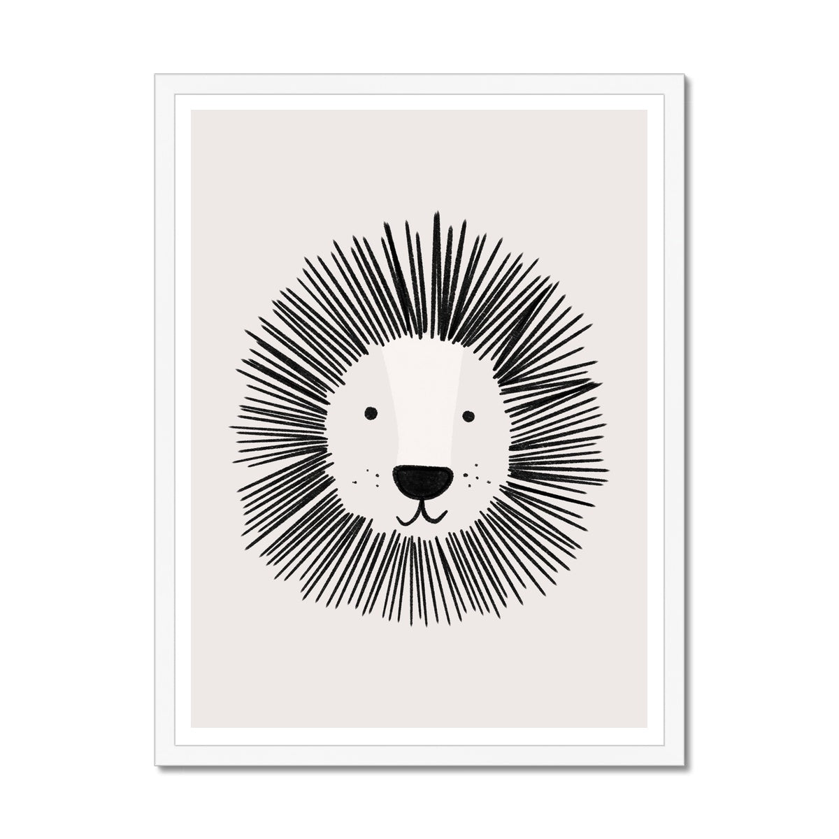 Lion - Gender Neutral Nursery |  Framed Print