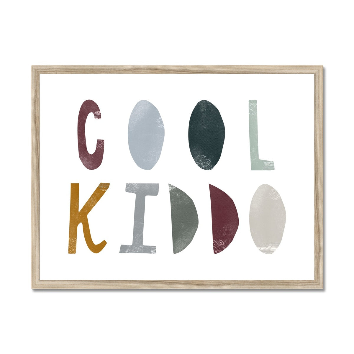 Cool Kiddo - Woodland |  Framed Print