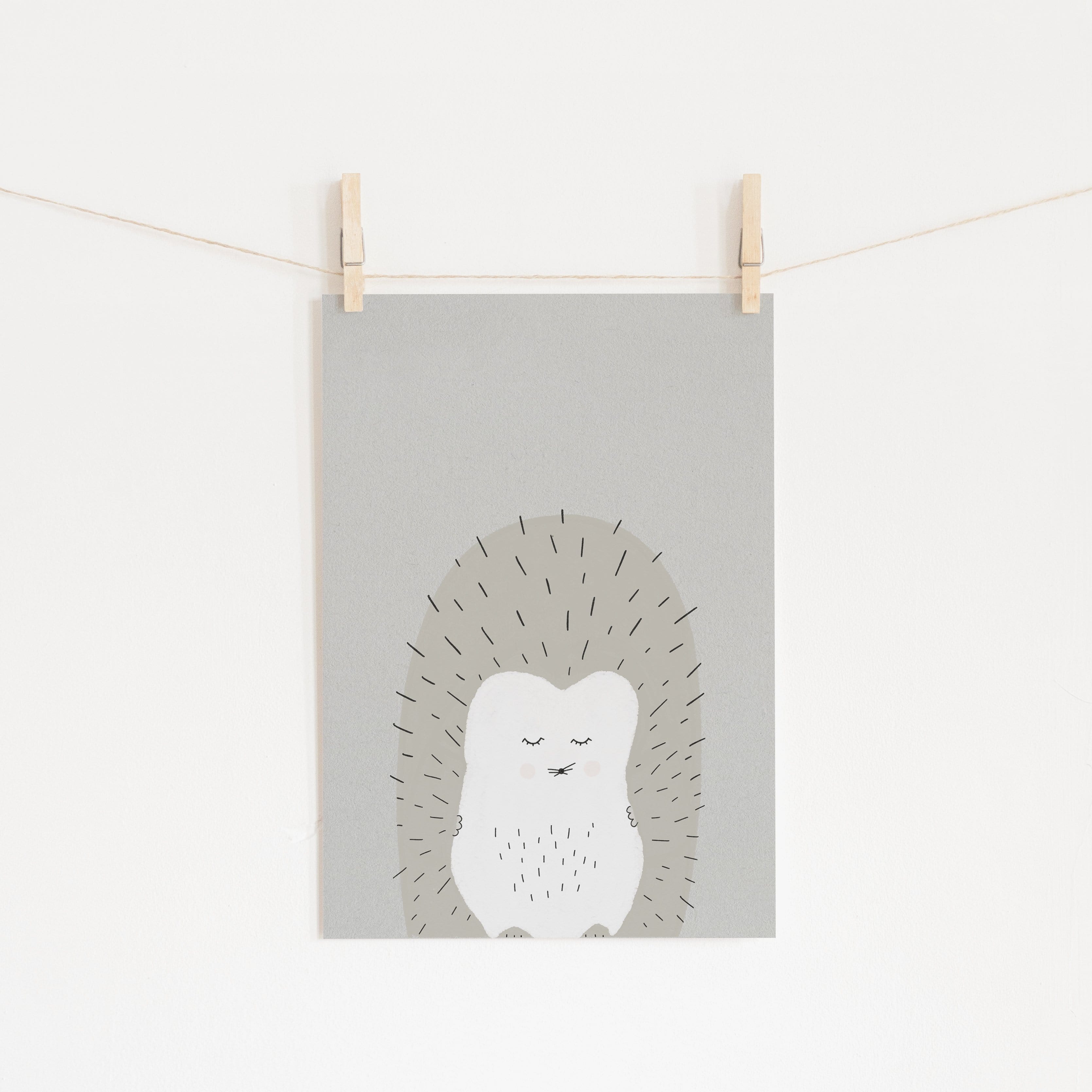 Sleepy Hedgehog |  Unframed