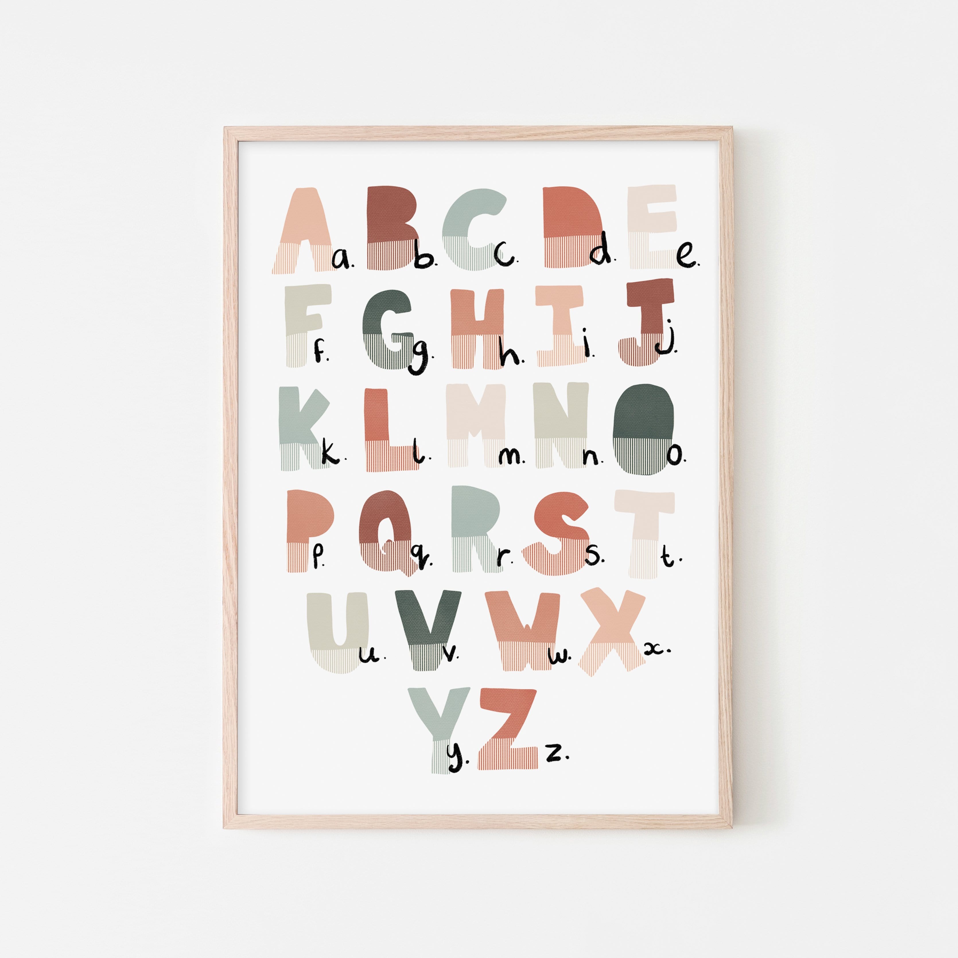 Alphabet-Diagramm - Tutti-Frutti | Gerahmter Druck