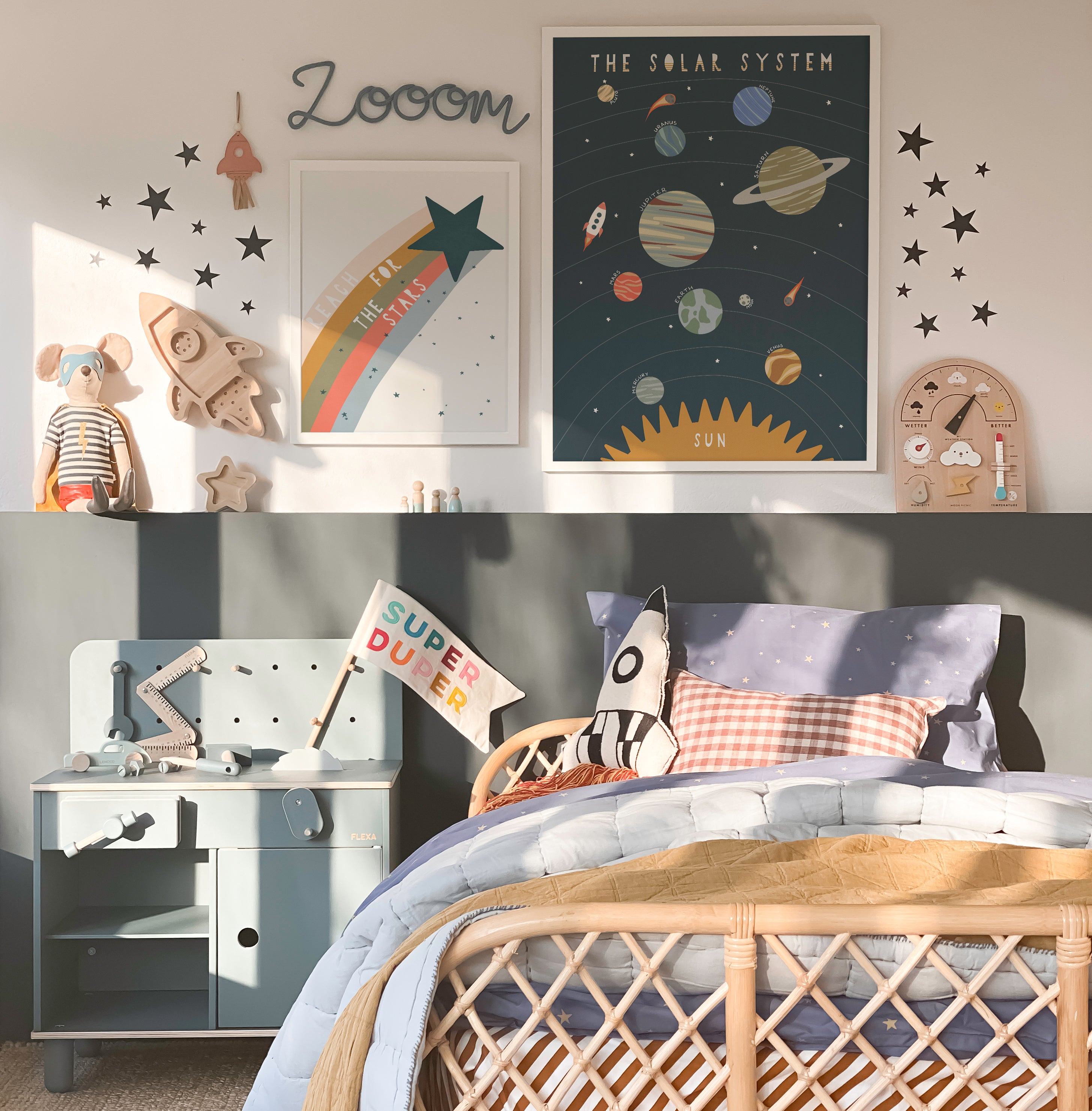 Reach for the Stars Quote - Space |  Unframed