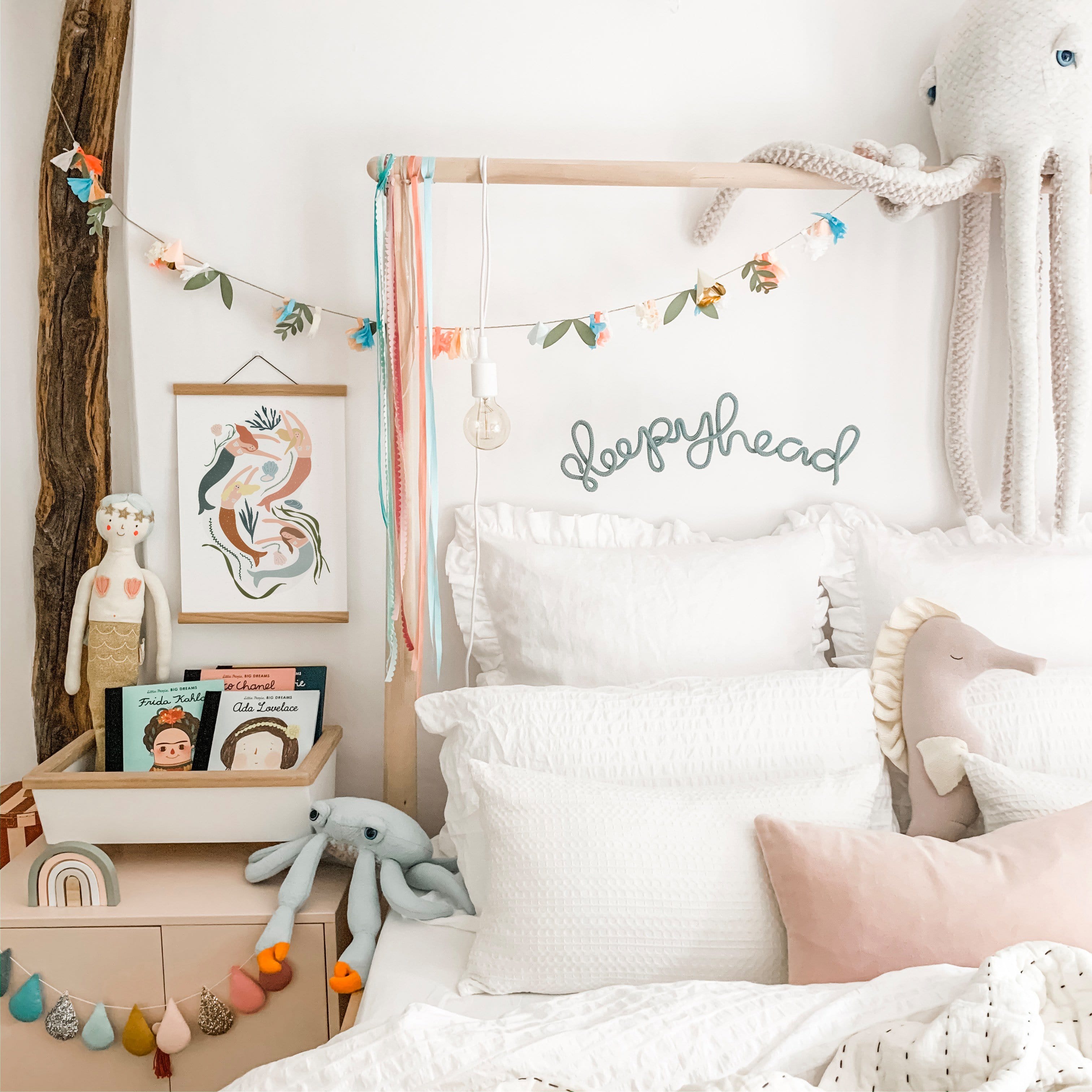 Mermaids - Girls Bedroom Decor |  Unframed