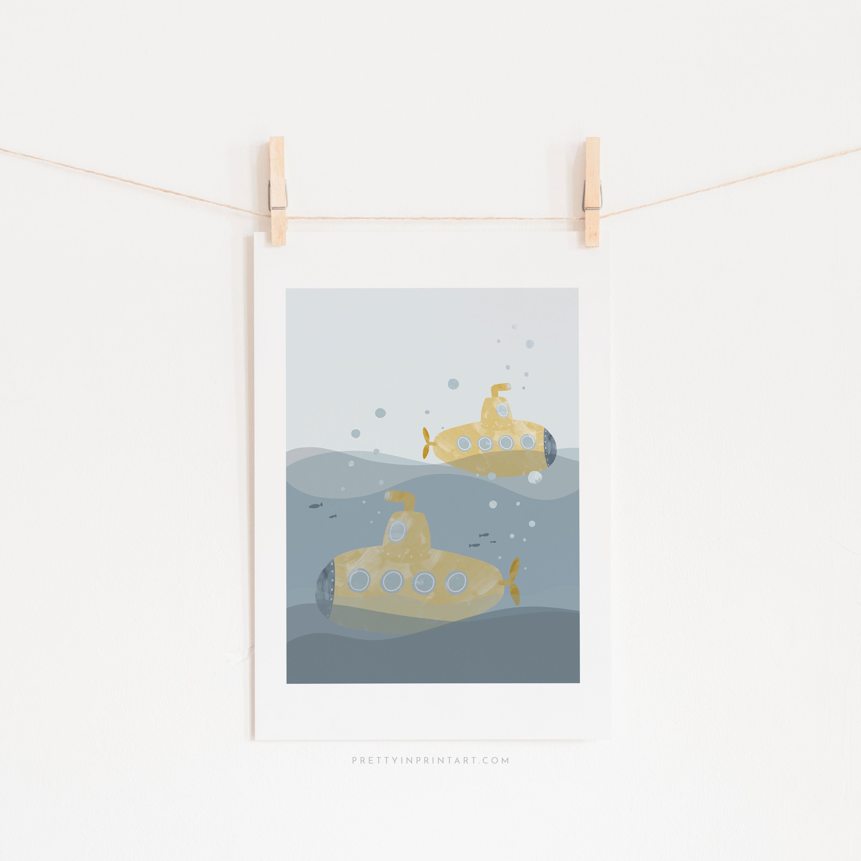 Yellow Submarine Print - Portrait |  Unframed