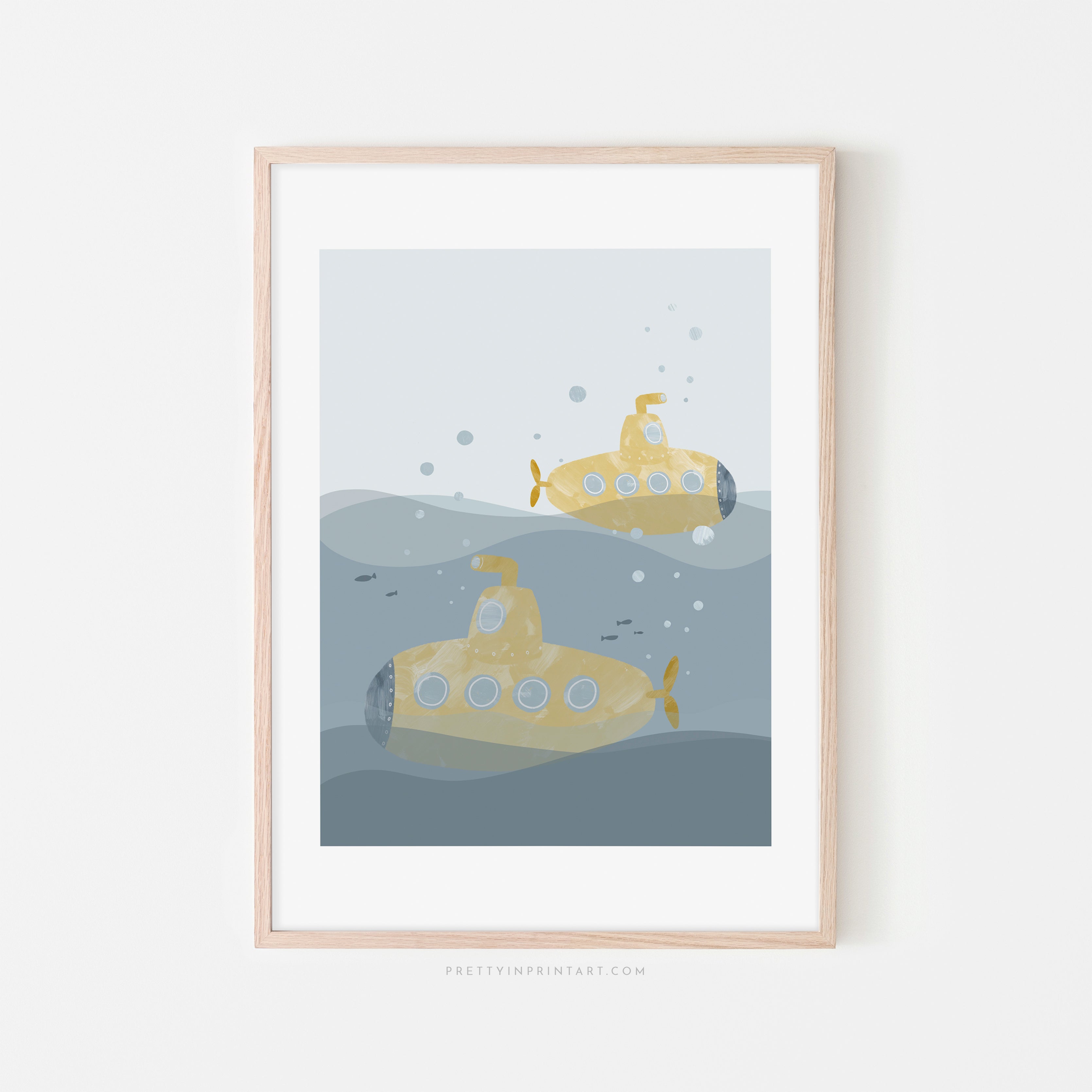 Yellow Submarine Print - Portrait | Gerahmter Druck