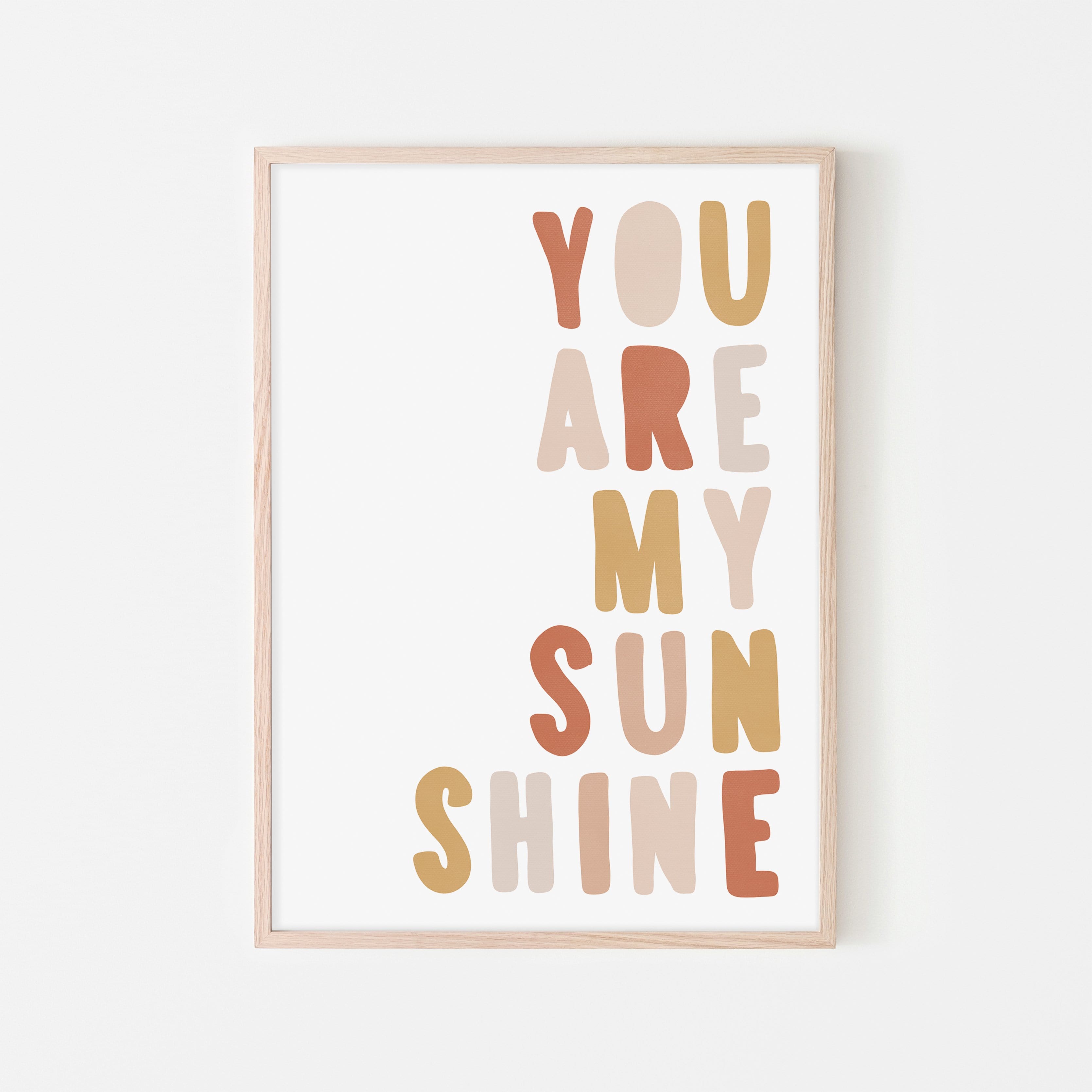 You Are My Sunshine - Sunset |  Framed Print